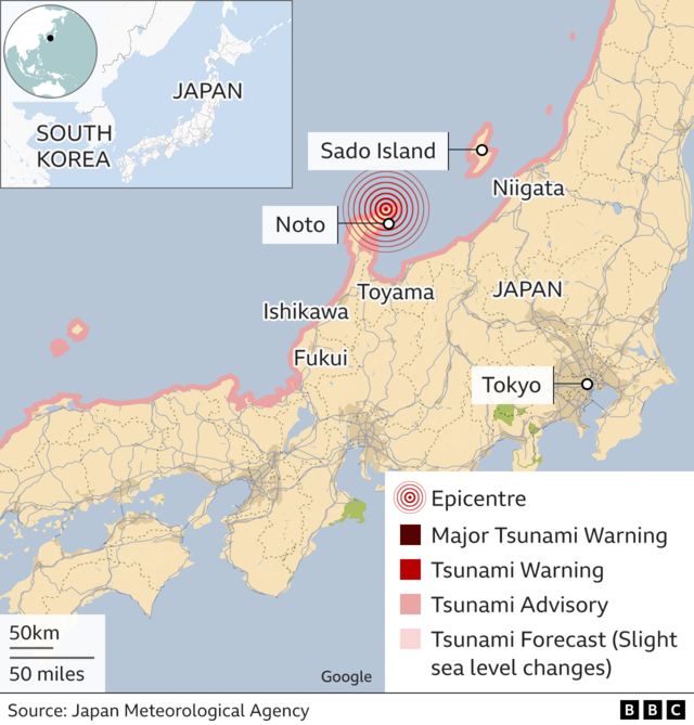 Japan Experiences Series of Earthquakes; No Tsunami Threat
