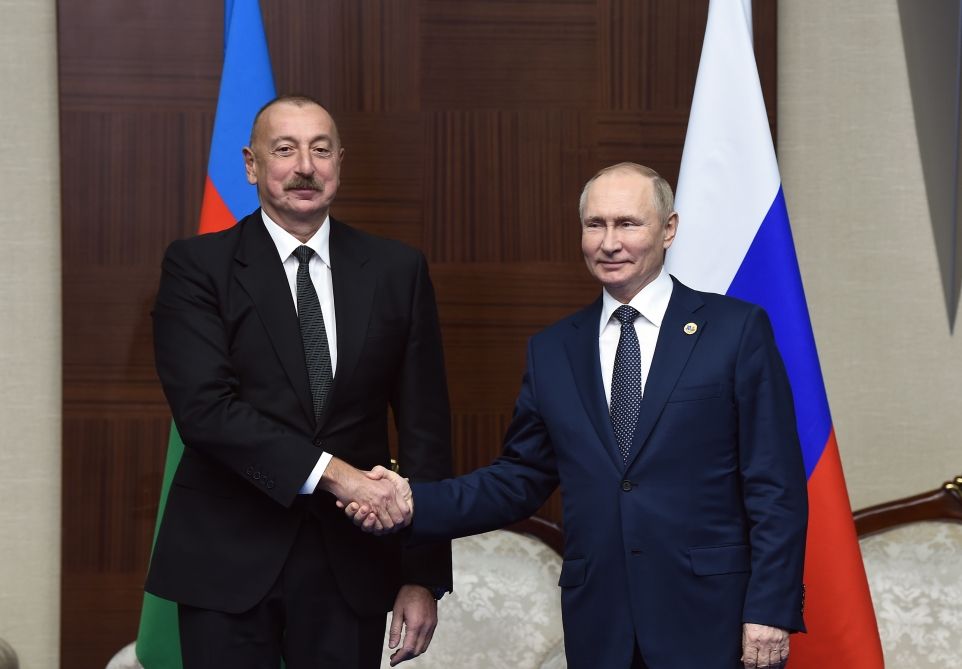 Putin Meets Aliyev to Discuss Trade and Economic Relations on September 7