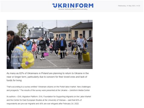Ukrainians in Poland: Over 65% Plan to Stay Permanently, Survey Shows